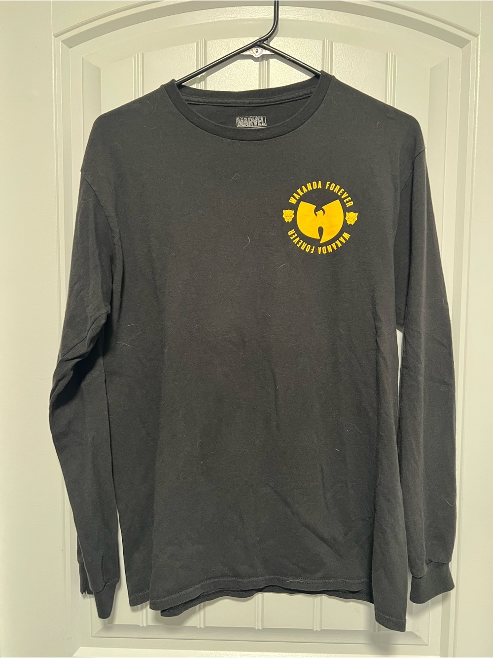 Marvel Wakanda Wu Tang Forever Black Long-Sleeve Graphic Tee